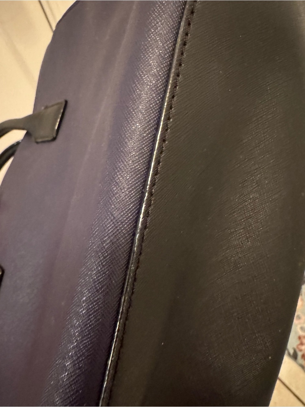 kate spade Navy and Black Saffiano Leather Satchel - Picture 7 of 16